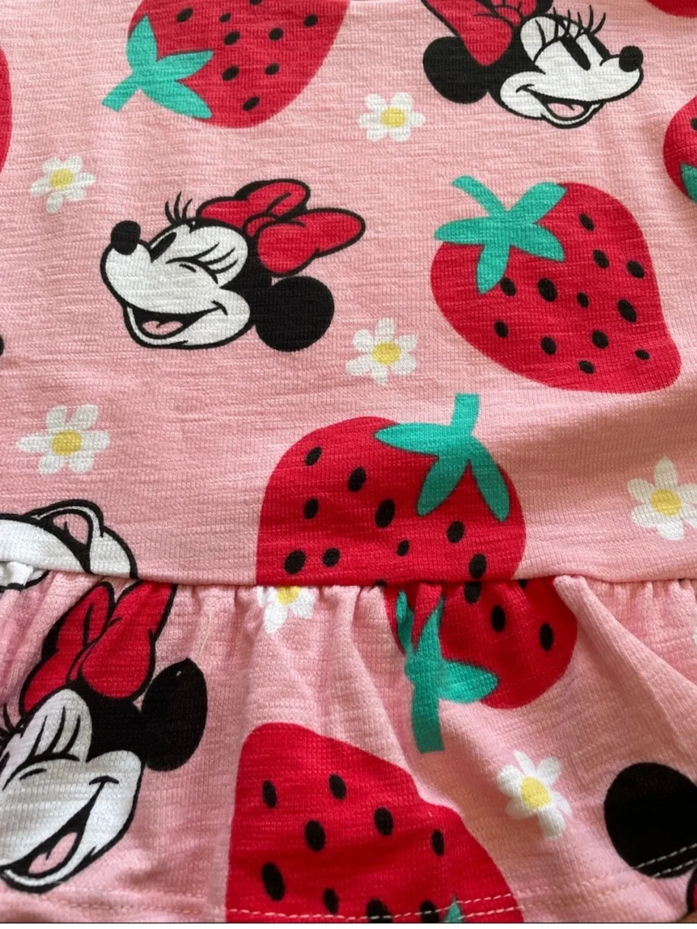 Girls 5T Minnie Peplum Short Set